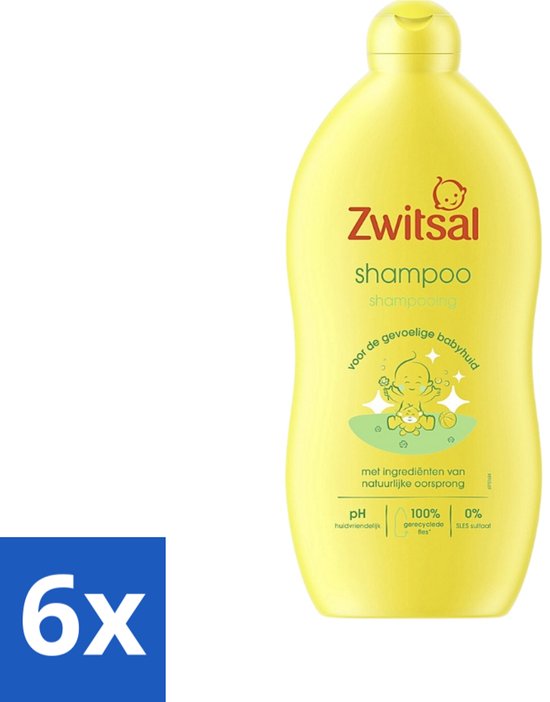 Zwitsal - Shampoo - Mild - Voor Dagelijks Gebruik - 700 ml - Voordeelverpakking - 6 stuks van Zwitsal