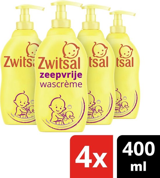 Zwitsal Wascreme 4 x 400 ml van Zwitsal