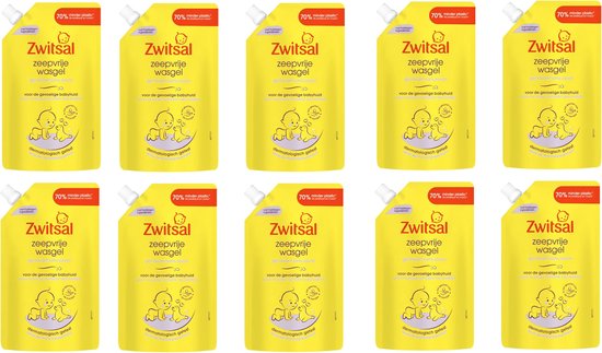 Zwitsal Wasgel Navulling - 10x500ml - Voordeelverpakking van Merkloos