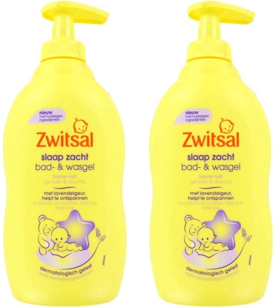 Zwitsal Wasgel Slaap Zacht Lavendel - 2 x 400 ml Pomp van Zwitsal