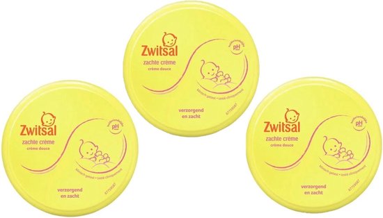 Zwitsal - Zachte Creme Pot - 3 x 200 ml - Voordeelverpakking van Zwitsal