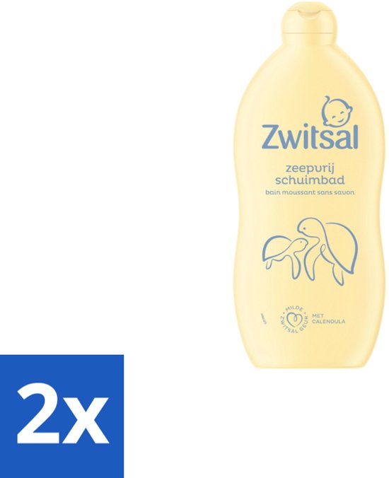 Zwitsal Zeepvrij Schuimbad 700 ml - Voordeelverpakking - 2 stuks van Merkloos