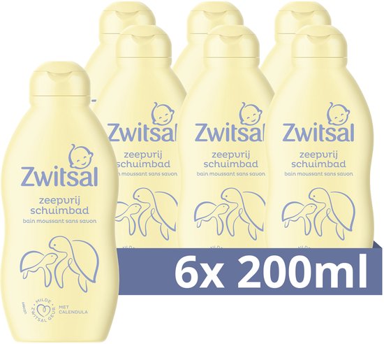 Zwitsal Zeepvrij Schuimbad - Baby - helpt de natuurlijke huidbarrière te beschermen - 6 x 200 ml van Zwitsal
