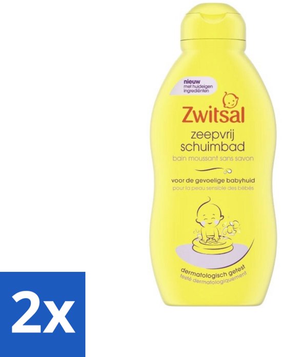 Zwitsal - Zeepvrij Schuimbad - Voor een Zachte Babyhuid - 200 ml - Voordeelverpakking - 2 stuks van Merkloos