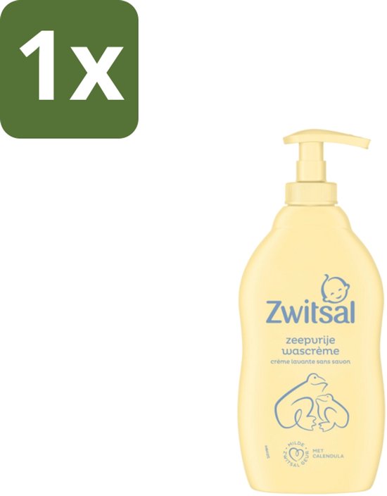 Zwitsal Zeepvrije Wascréme 400 ml - 1 stuk van Merkloos
