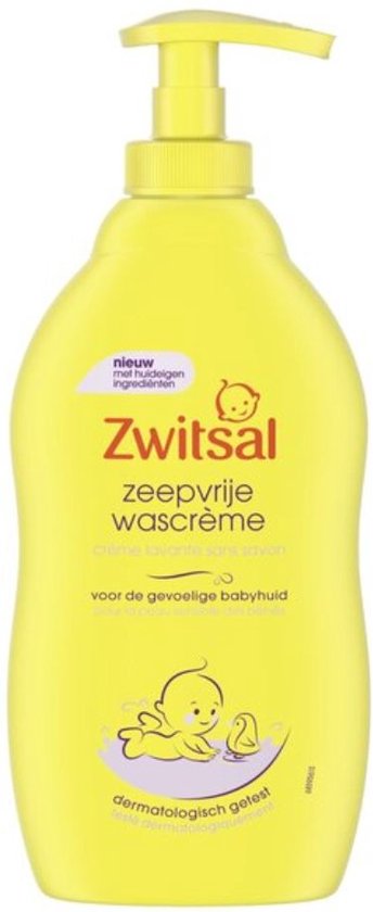 Zwitsal - Zeepvrije Wascreme - 400 ml - Pomp van Zwitsal