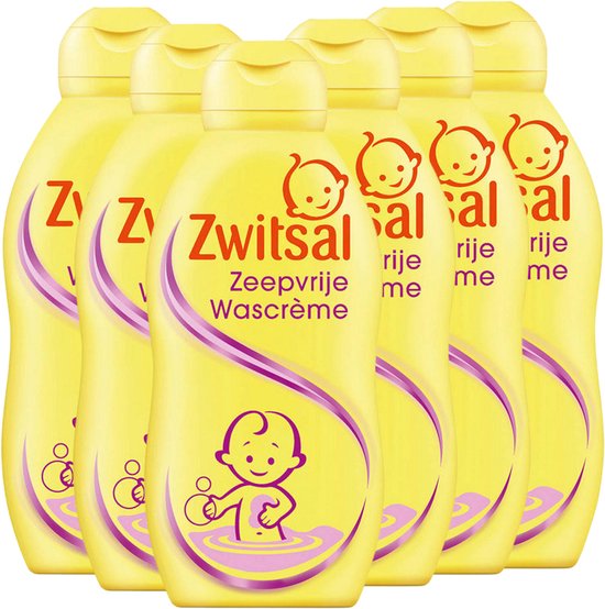 Zwitsal - Zeepvrije Wascreme - 6 x 200ml - Voordeelverpakking van Zwitsal