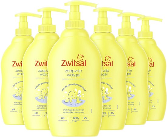 Zwitsal - Zeepvrije Wascreme - 6 x 400ml - Voordeelverpakking van Merkloos