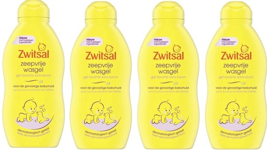 Zwitsal Zeepvrije Wasgel - 4 x 200 ml - Voordeelverpakking van Merkloos