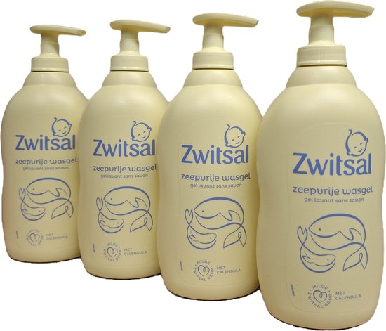 Zwitsal Zeepvrije Wasgel - 4 x 400 ml