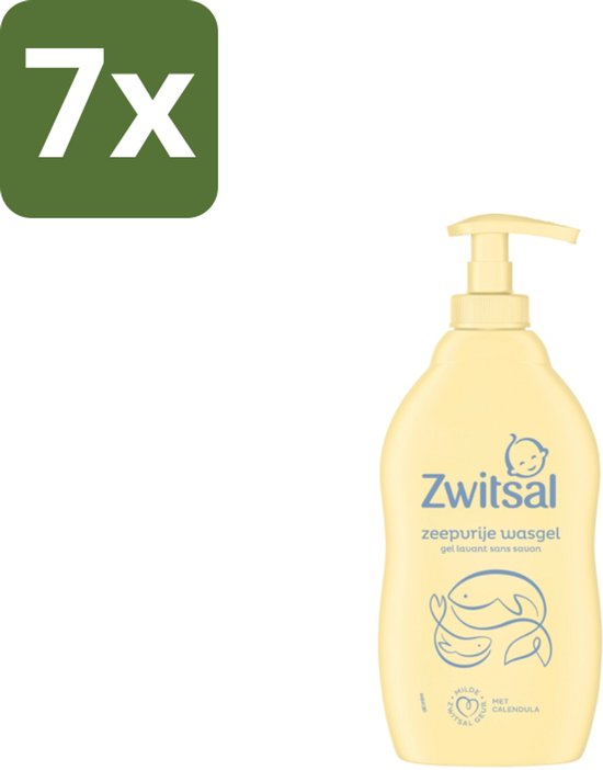 Zwitsal Zeepvrije Wasgel 400 ml - Bulkverpakking - 7 stuks