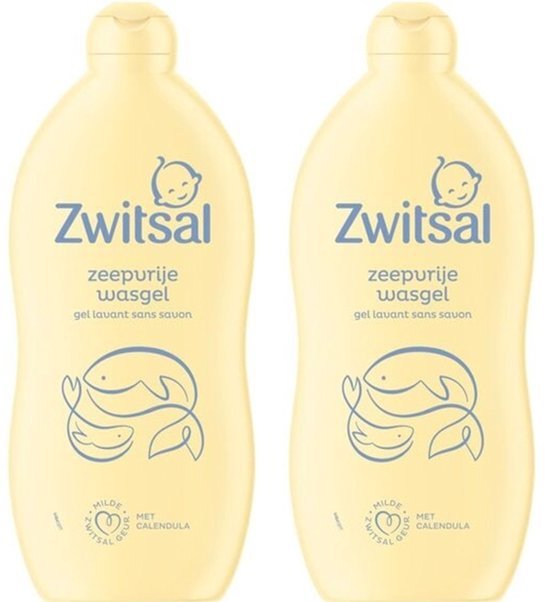 Zwitsal Zeepvrije Wasgel - Baby - helpt de natuurlijke huidbarrière te beschermen - 2 x 700 ml