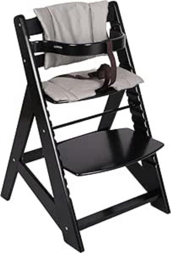 Zylo® Kinder Eetstoel - Baby Eetstoel - Kinderstoel Baby - 48x58x80 - Zwart van Zylo