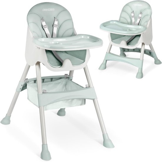 Zylo® Kinder Eetstoel - Baby Eetstoel - Kinderstoel Baby - 60x83x110 - Lichtgrijs
